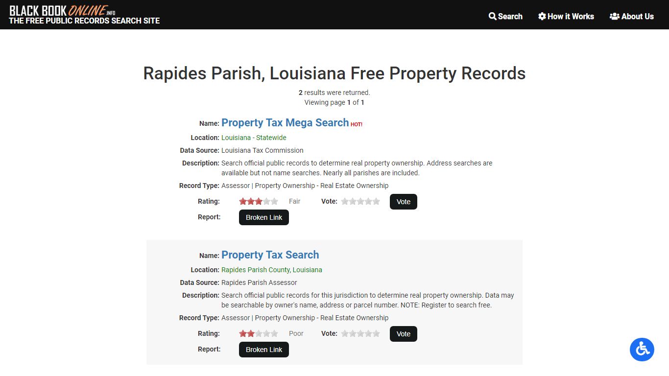 Free Rapides Parish, Louisiana Real Property Search ...