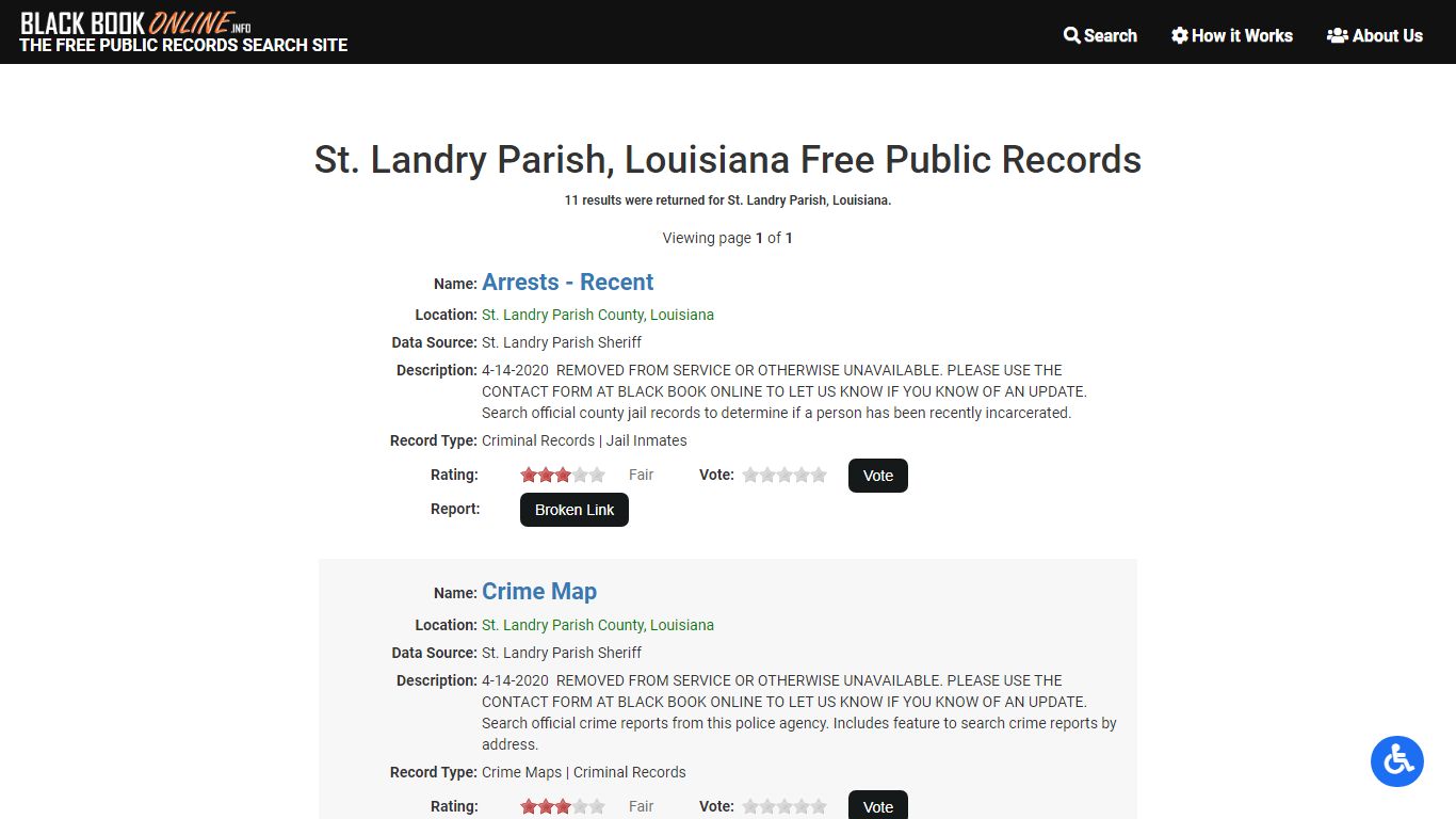 St. Landry Parish, LA Free Public Records | Criminal ...